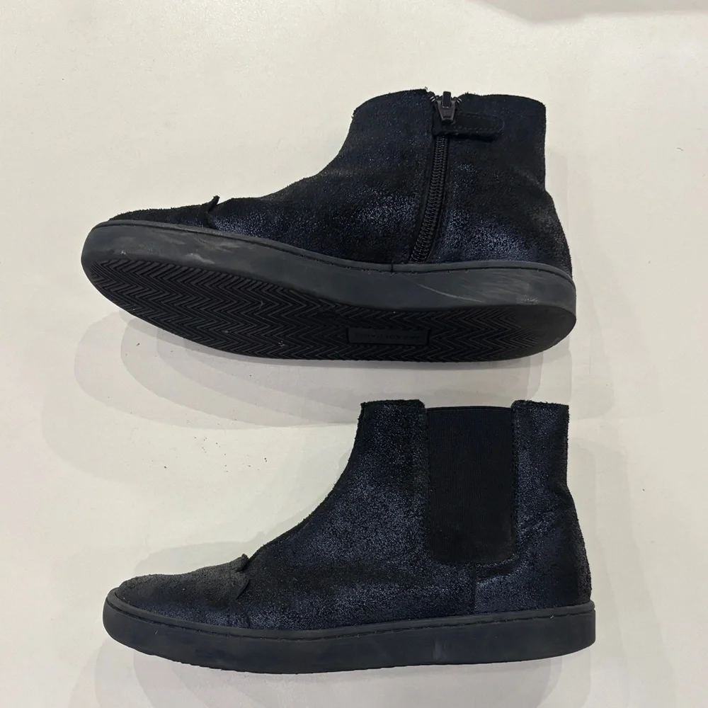 Jacadi Elegant Sparkle Navy Blue Desert Boot Dress Shoes